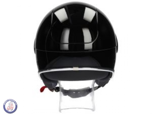 Helm Jet Helios Star Weiß Schwarz Grafik Stern Logo Vespa ET3 Px Super GTS Für 