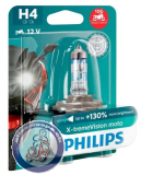 Lampe Scheinwerfer 12V60/55W H4, PHILIPS X-tremeVision Moto + 130%