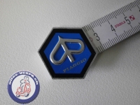 Emblem Piaggio 6-eckig, Alu zum kleben