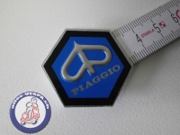 Emblem Piaggio 6-eckig, Alu zum kleben