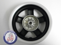 Felge Vespa LXS Sport hinten, mattschwarz-silber