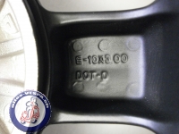 Felge Vespa LXS Sport hinten, mattschwarz-silber