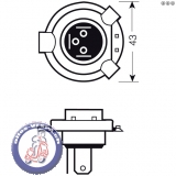 Lampe Scheinwerfer 12V60/55W H4, PHILIPS X-tremeVision Moto + 130%