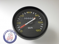 Tachometer Vespa PX 1. Serie, schwarz, Auswahl