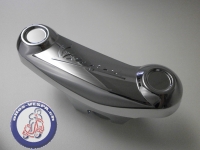 Abdeckung Schwinge Vespa ab 2014, chrom mit Logo