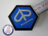 Emblem Piaggio 6-eckig, Alu zum kleben