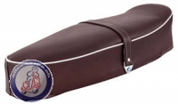 Sitzbank Vespa Classic, dunkelbraun mit Keder, SIP