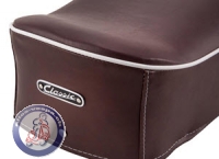Sitzbank Vespa Classic, dunkelbraun mit Keder, SIP