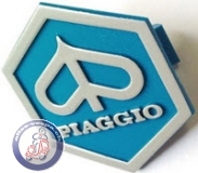 Emblem Piaggio 6-eckig zum stecken, 1. Version