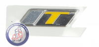 Schriftzug Supertech/ HPE, chrom-gelb