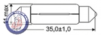 Soffittenlampe 12V5W