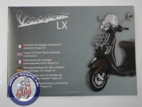 Gepcktrger Vespa LX vorne, Original